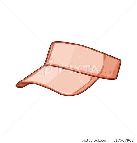 outdoor visor cap cartoon vector illustration 117567902
