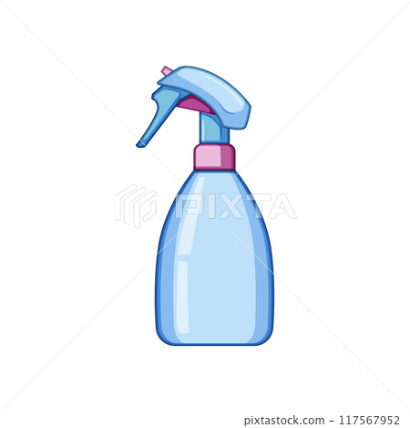 dispenser spray bottle cartoon vector illustration 117567952
