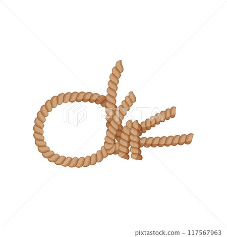 tension rope knot cartoon vector illustration 117567963