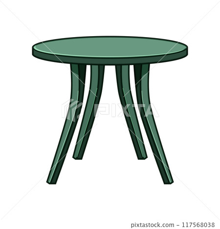 easy plastic table cartoon vector illustration easy plastic table cartoon vector illustration 117568038