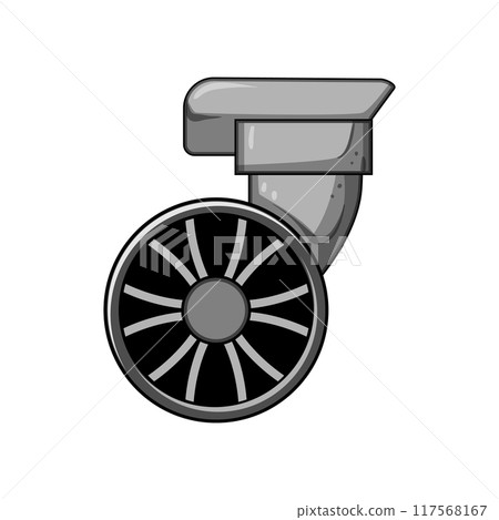 universal luggage wheels cartoon vector illustration 117568167