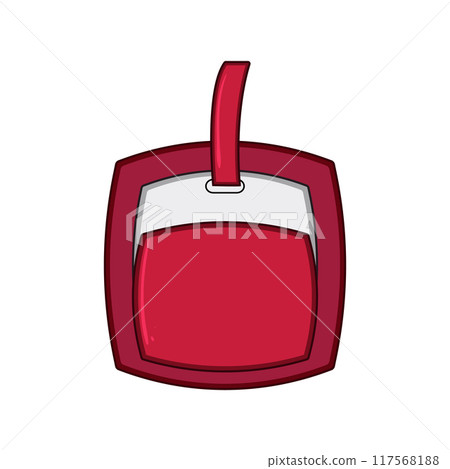 identifier luggage tag cartoon vector illustration identifier luggage tag cartoon vector illustration 117568188