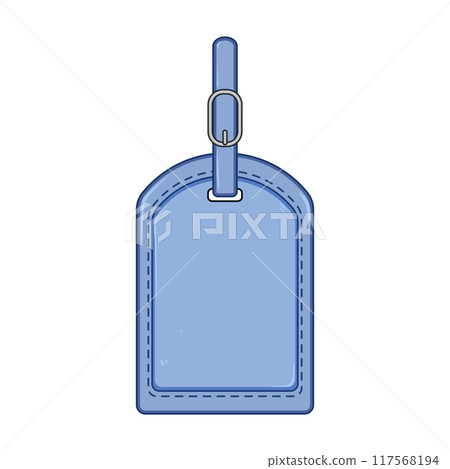 baggage luggage tag cartoon vector illustration baggage luggage tag cartoon vector illustration 117568194
