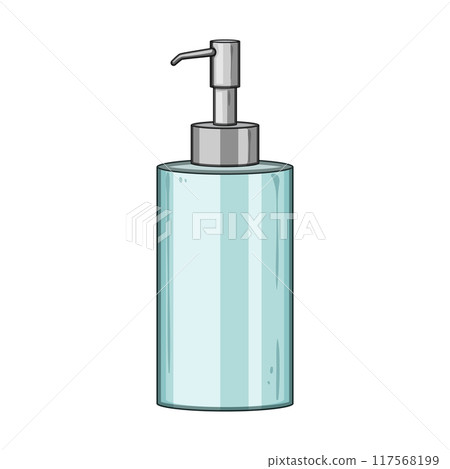automatic liquid soap dispenser cartoon vector illustration automatic liquid soap dispenser cartoon vector illustration 117568199