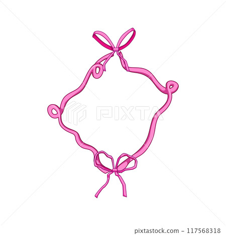 charm coquette cartoon vector illustration 117568318
