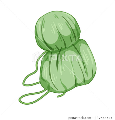 weaving ball yarn cartoon vector illustration 117568343