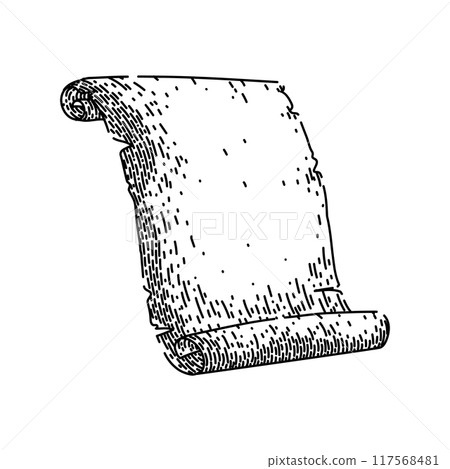 texture scroll paper sketch hand drawn vector 117568481