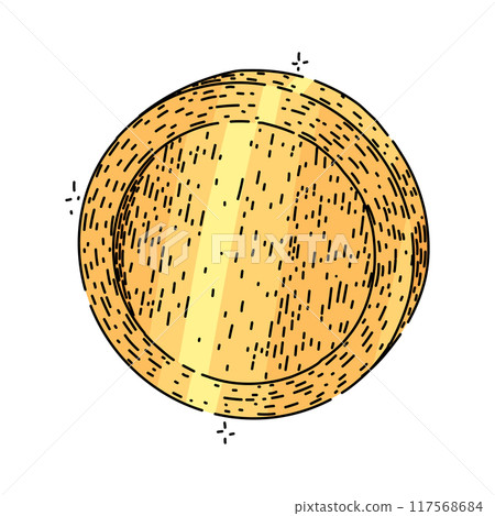 wallet coin sketch hand drawn vector 117568684