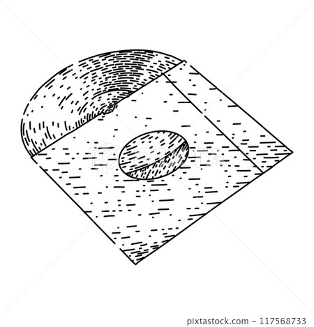 album vynil record sketch hand drawn vector 117568733