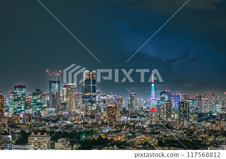 東京夜景和雷聲 117568812