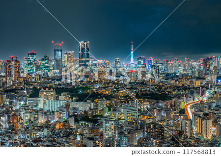 東京夜景和雷聲 117568813