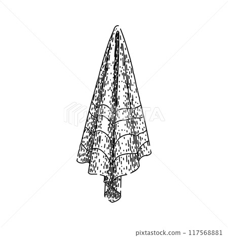relax beach towel sketch hand drawn vector 117568881