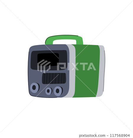 plasma welding machine cartoon vector illustration 117568904