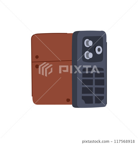 mig welding machine cartoon vector illustration mig welding machine cartoon vector illustration 117568918