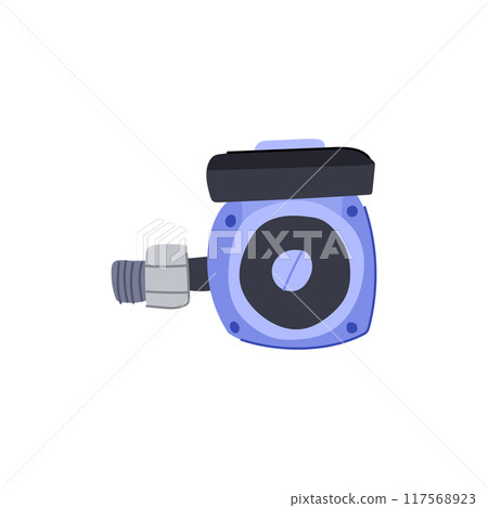 impeller water circulation pump cartoon vector illustration 117568923