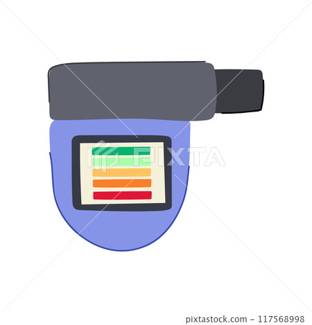 respiratory spirometer cartoon vector illustration respiratory spirometer cartoon vector illustration 117568998