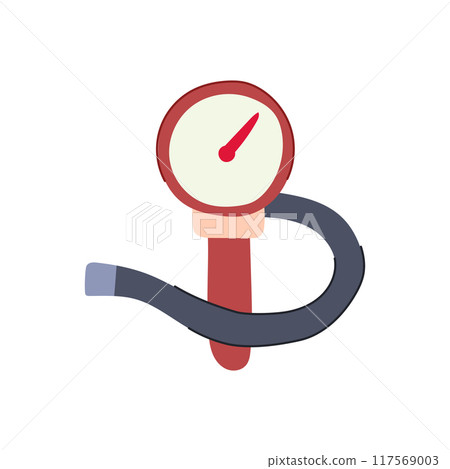 measurement spirometer cartoon vector illustration 117569003