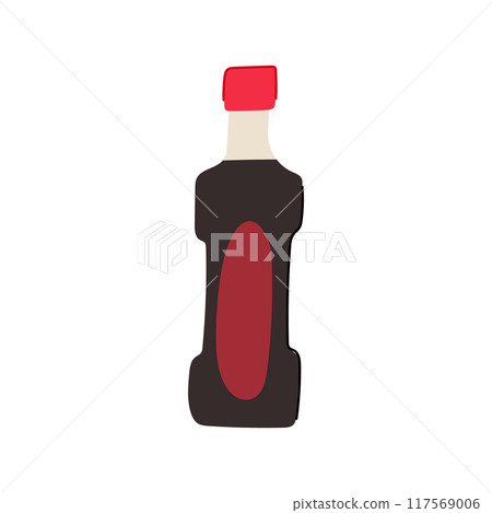 flavor soy sauce cartoon vector illustration 117569006