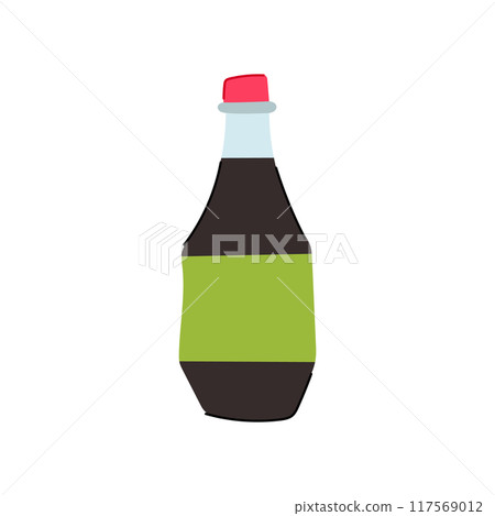 marinade soy sauce cartoon vector illustration 117569012