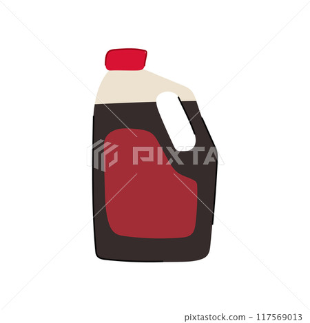 condiment soy sauce cartoon vector illustration 117569013