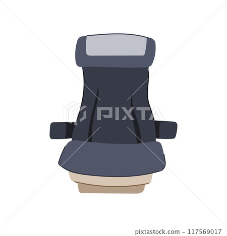 cushion seat airplane cartoon vector illustration 117569017