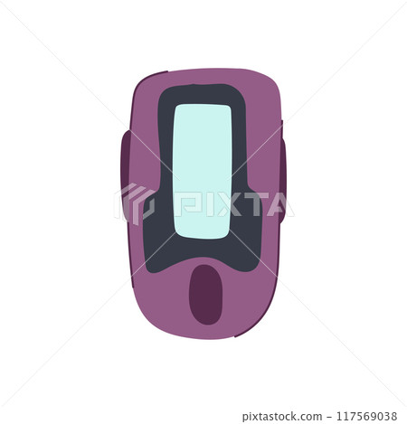 measurement pulse oximeter cartoon vector illustration 117569038