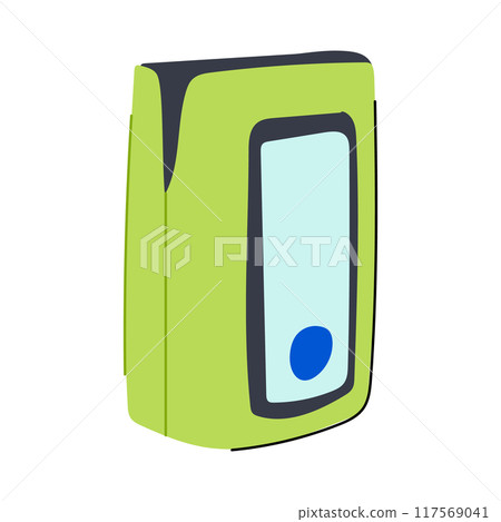saturation pulse oximeter cartoon vector illustration 117569041