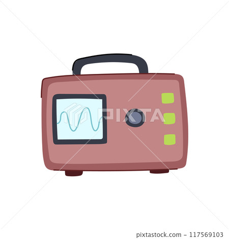 signal oscillograph cartoon vector illustration signal oscillograph cartoon vector illustration 117569103