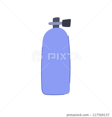 oxygen diving cylinder cartoon vector illustration oxygen diving cylinder cartoon vector illustration 117569137