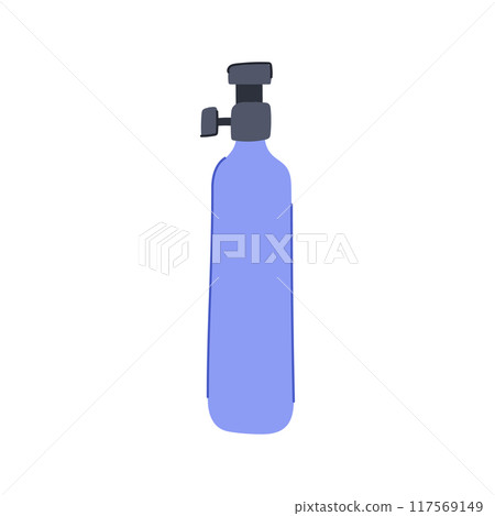 buoyancy diving cylinder cartoon vector illustration 117569149