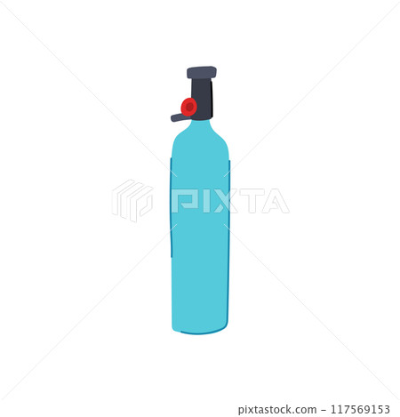 tank diving cylinder cartoon vector illustration 117569153