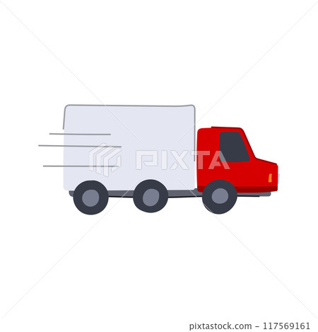 freight delivery truck cartoon vector illustration freight delivery truck cartoon vector illustration 117569161