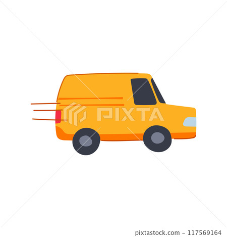 shipping delivery truck cartoon vector illustration 117569164