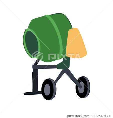 construction concrete mixer cartoon vector illustration construction concrete mixer cartoon vector illustration 117569174