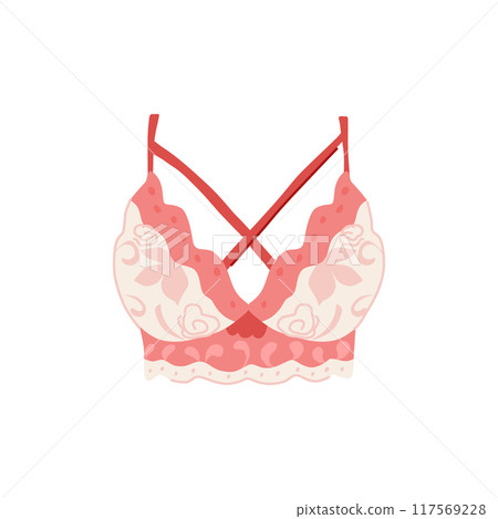 underwire bra sexy cartoon vector illustration 117569228