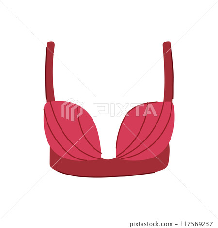 plunge bra modern cartoon vector illustration 117569237
