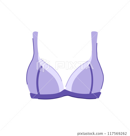 wireless bra modern cartoon vector illustration 117569262