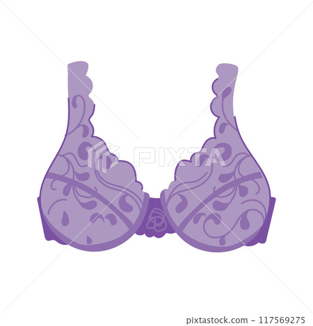 feminine bra lace cartoon vector illustration feminine bra lace cartoon vector illustration 117569275