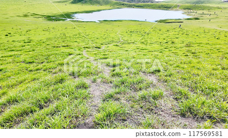 Scenery of Kusasenrihama Beach in Aso 117569581