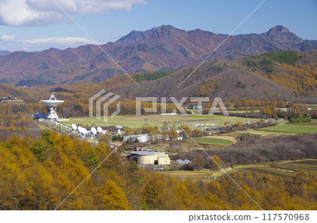 秋天的野邊山宇宙射電天文台和天狗山/男山 117570968