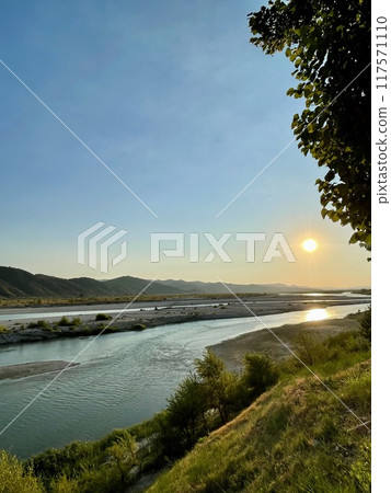 Beautiful Vjosa wild river in Permet district, Albania. Beautiful Vjosa wild river in Permet district, Albania. 117571110