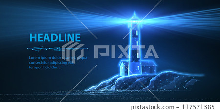 Lighthouse. Guiding light, beacon of hope, lighthouse guide, safe harbor, steady guidance. 117571385