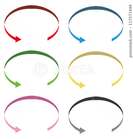 旋轉箭頭循環 117571494