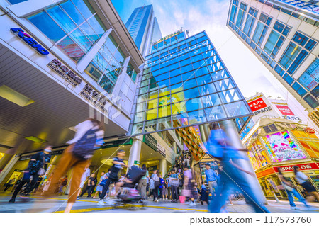 日本東京街景8月-澀谷Mark City、京王井之頭線澀谷站等景觀=8月20日 117573760