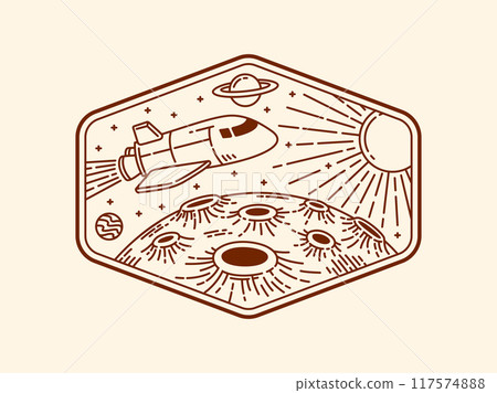 beautiful nature line art vector template beautiful nature line art vector template 117574888