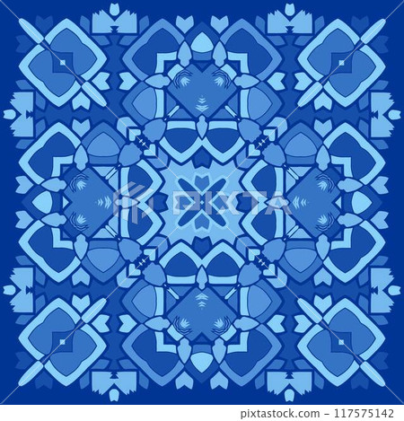 Flower Mandalas. Vintage decorative elements. Oriental pattern, vector illustration. Islam, Arabic, Indian, turkish pakistan chinese ottoman motifs 117575142