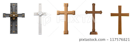 Set of various crosses 117576821