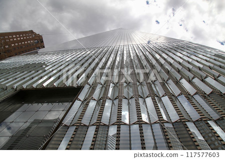 New York City, USA - June 16 ,2018 -Landmark building is One World Trade Center called tallest buildings in new york city ,USA. 117577603