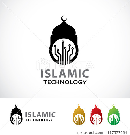 Islamic Technology Logo Design Template Islamic Technology Logo Design Template 117577964