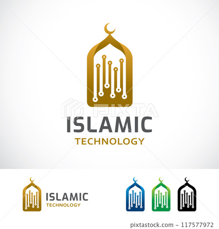 Islamic Technology Logo Design Template Islamic Technology Logo Design Template 117577972